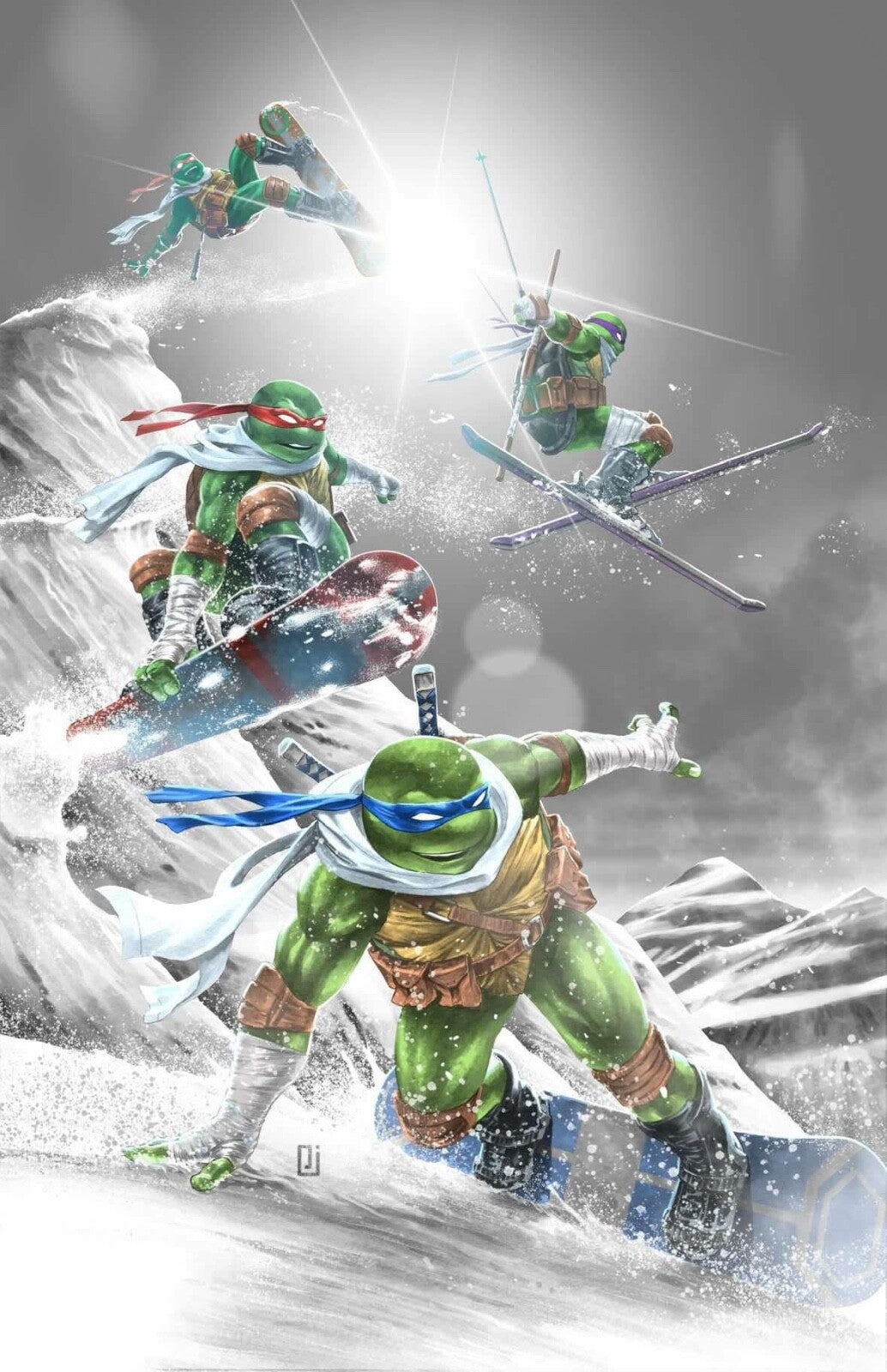 TMNT TEENAGE MUTANT NINJA TURTLES #7 VIRGIN SPLASH EXCLUSIVE - CATACUTAN LTD 600