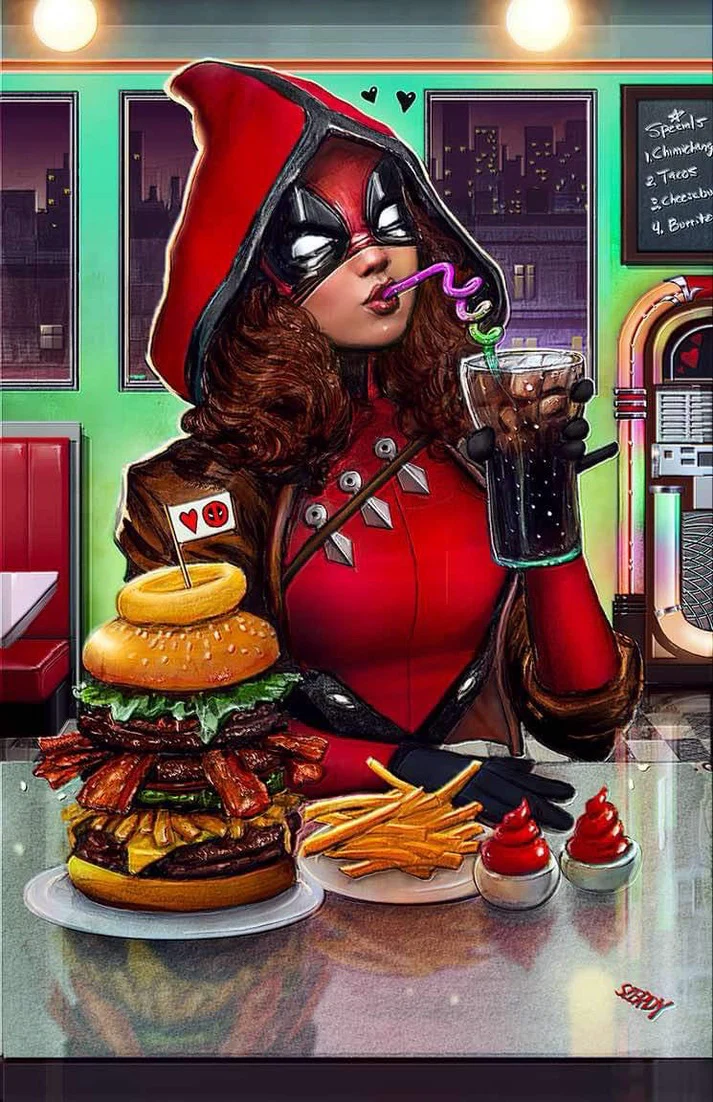 DEADPOOL #7 EXCLUSIVE VIRGIN - 1ST DAUGHTER ELLIE AS DEADPOOL - SZERDY - LTD 1K