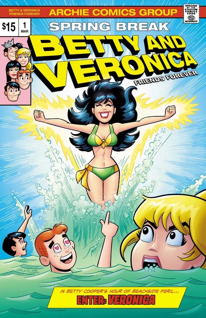 ARCHIE BETTY & VERONICA  FF #1 (2021) EXCLUSIVE X-MEN HOMAGE - WALKO LTD 250