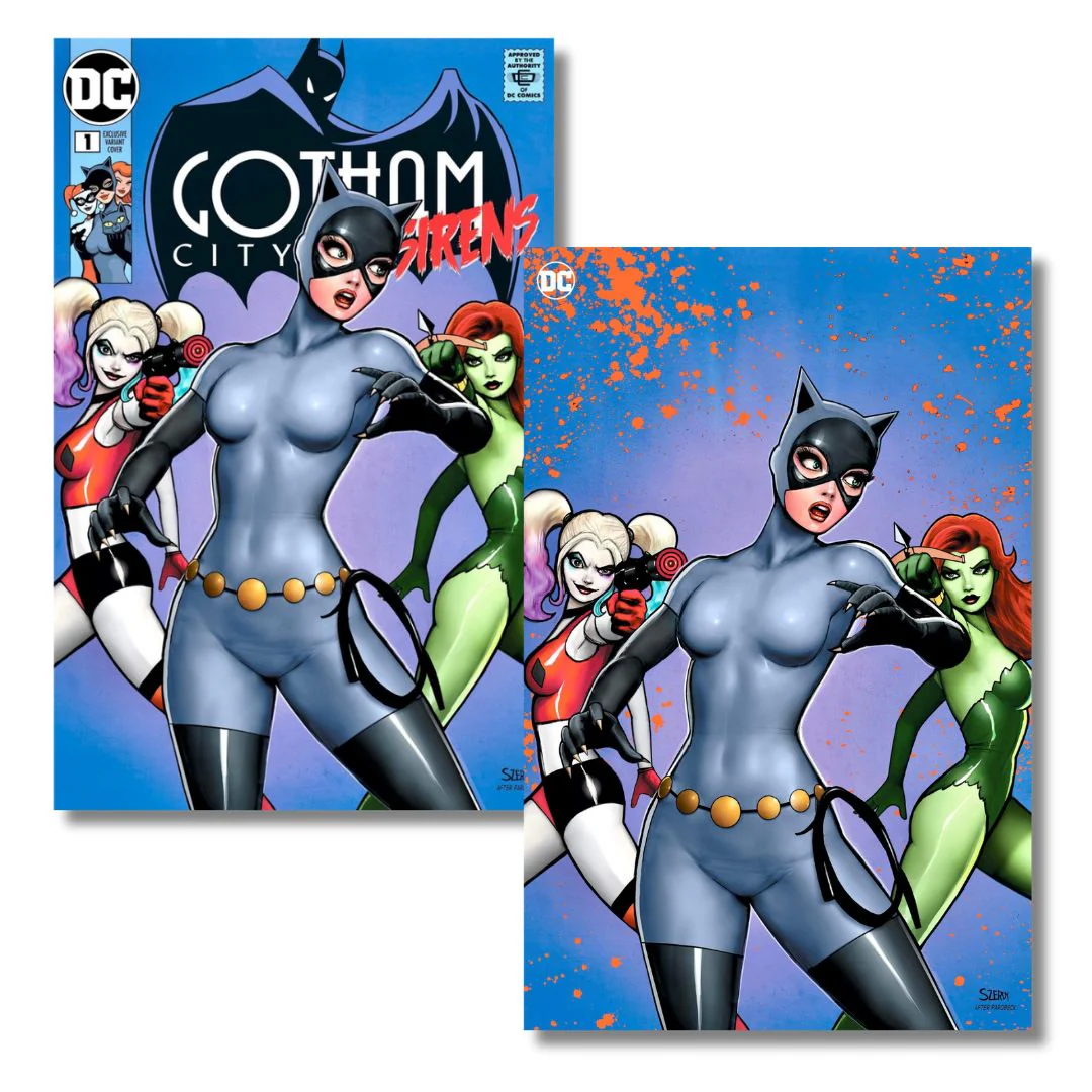 GOTHAM CITY SIRENS #1 EXCLUSIVE VIRGIN/TRADE SET HOMAGE - SZERDY LTD 1000