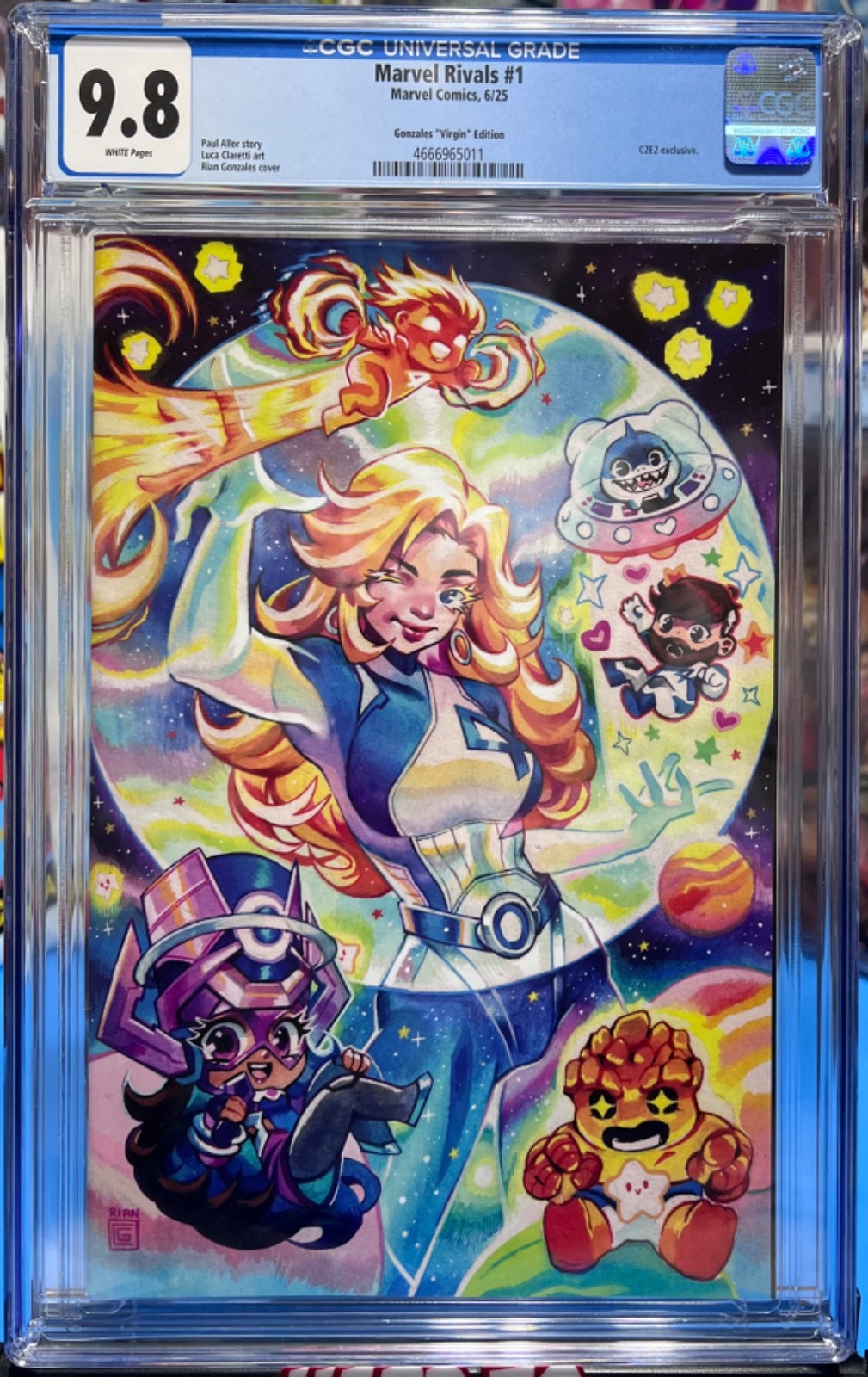 9.8 CGC MARVEL RIVALS #1 C2E2 VIRGIN EXCLUSIVE - RIAN GONZALES - JEFF LAND SHARK