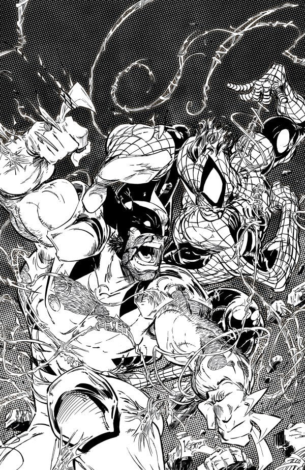 1:25 SPIDER-MAN & WOLVERINE #2 VIRGIN INCENTIVE 2ND PRINT LOW PRINT - ANDREWS