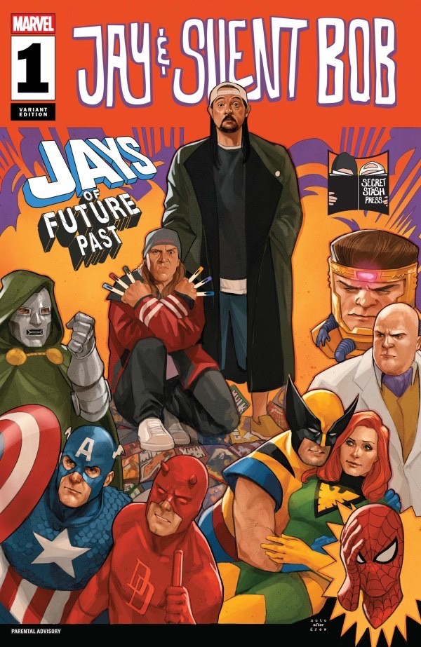 JAY & SILENT BOB #1 JAYS OF FUTURE PAST (2026) 4 COVER SET - SECRET STASH