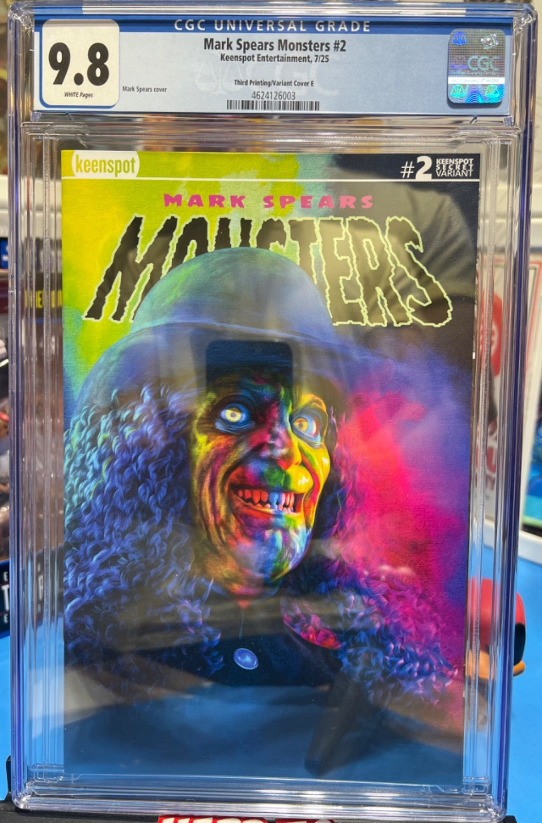 9.8 CGC MARK SPEARS MONSTERS #2 SDCC EXCLUSIVE 3rd PRINT COVER E