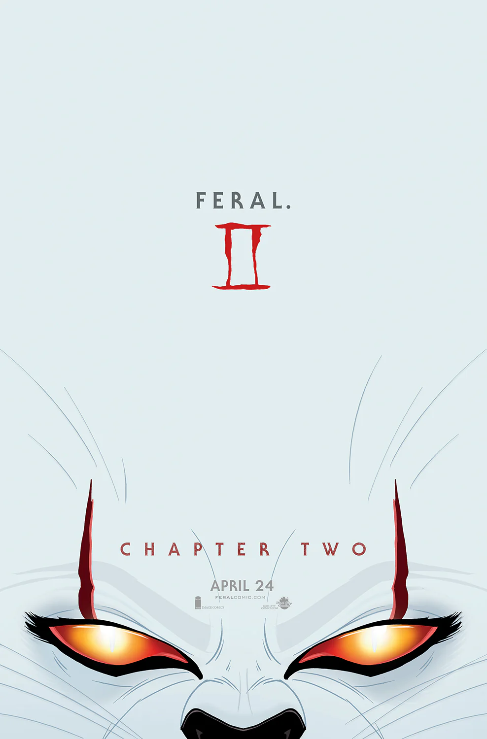FERAL #2 EXCLUSIVE - STEPHEN KING IT CHAPTER 2 HOMAGE - FORSTNER - LTD 500