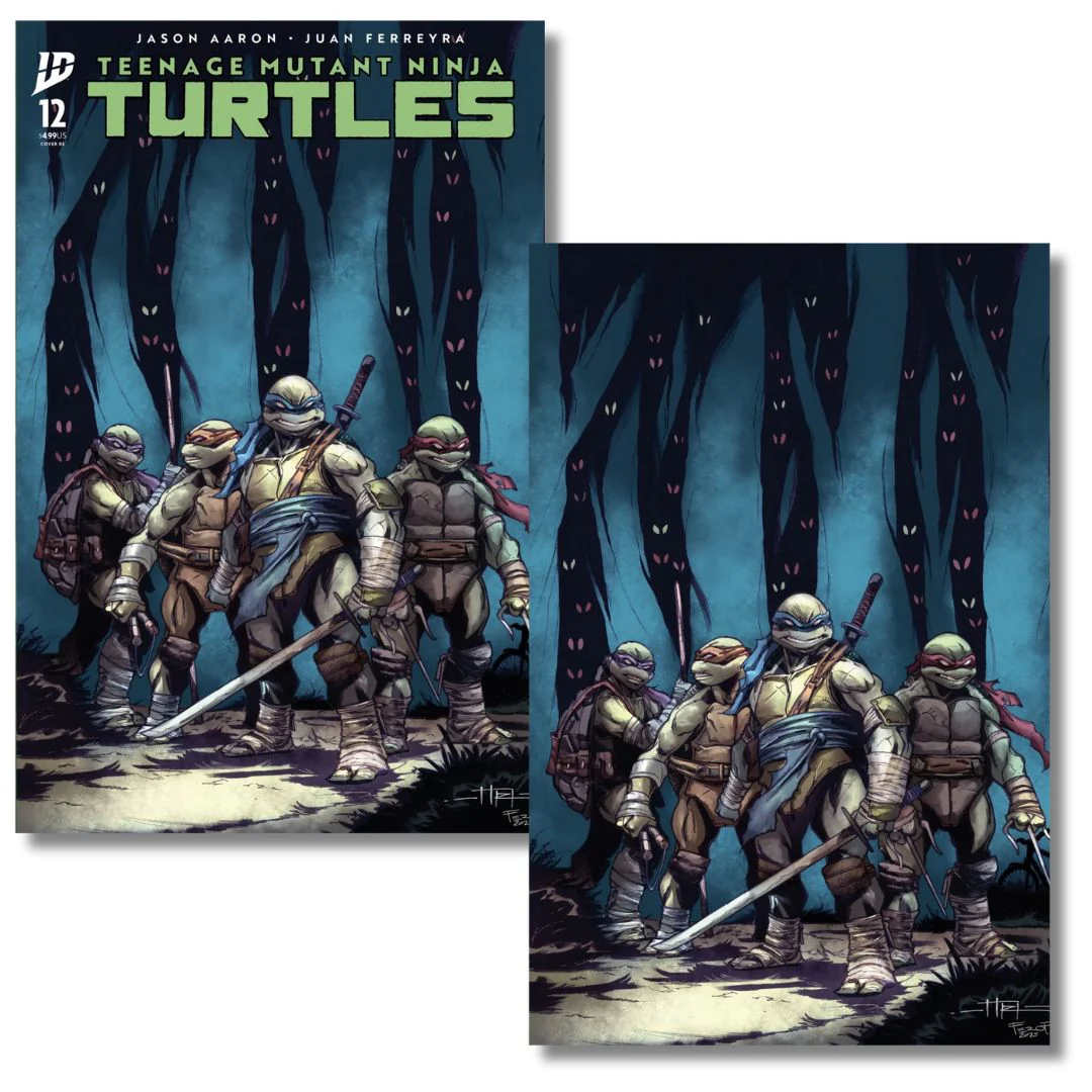 TMNT TEENAGE MUTANT NINJA TURTLES #12 NYCC VIRGIN/TRADE SET SIKTC HOMAGE LTD300