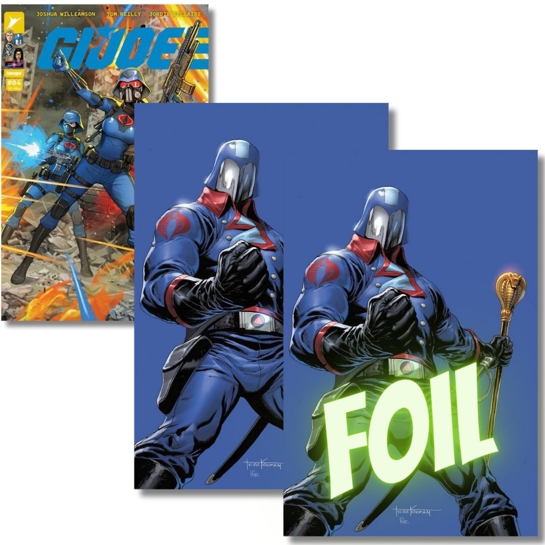 GI JOE #4 EXCLUSIVE FOIL/VIRGIN SET - TYLER KIRKHAM  LTD 750 + 1:10 RATIO