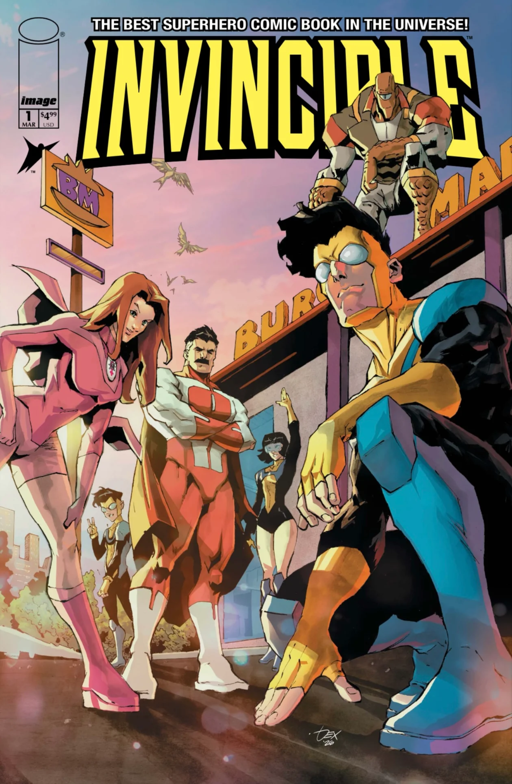 INVINCIBLE #1 CONVENTION EXCLUSIVE FACSIMILE - SAKAMOTO HOMAGE - DEXTER SOY
