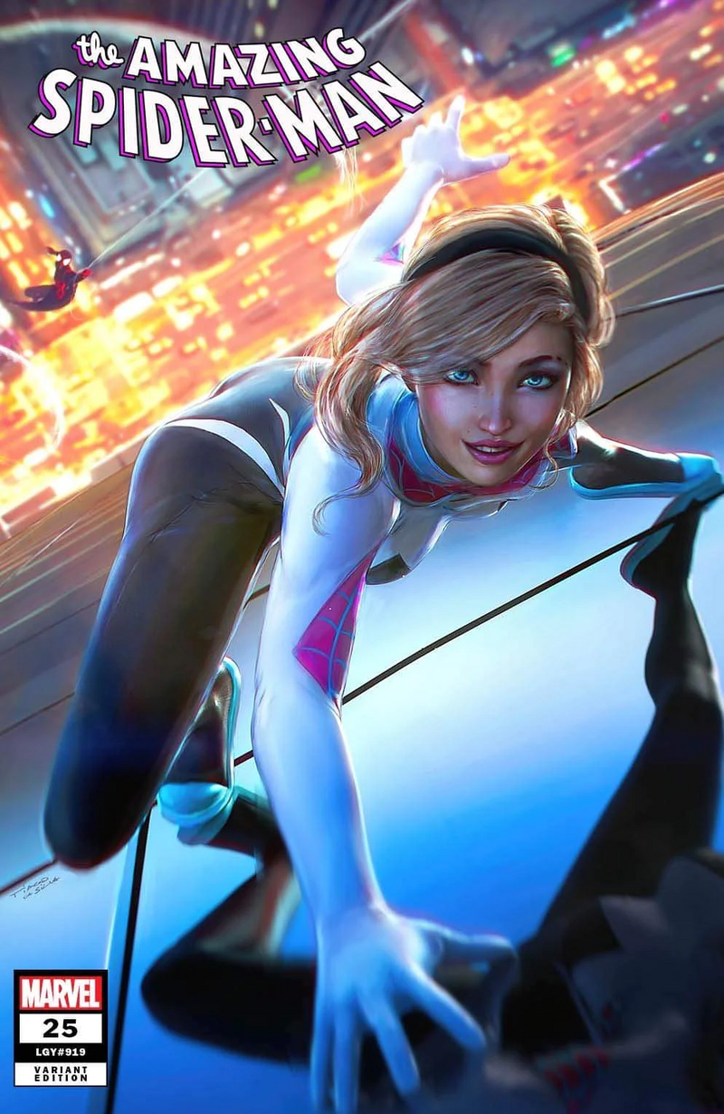 AMAZING SPIDER-MAN #25 EXCLUSIVE VIRGIN/TRADE - TIAGO DA SILVA - SPIDERGWEN