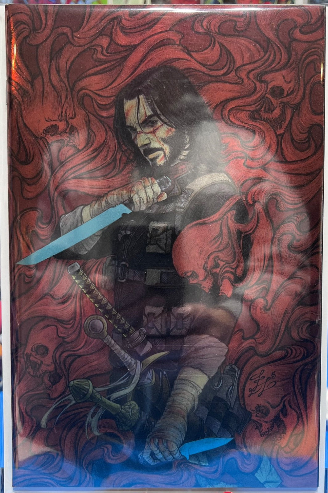 BRZRKR #1 2025 VIRGIN FOIL  7TH PRINT - ZOE LACHEI - LTD 200 - MOVIE COMING