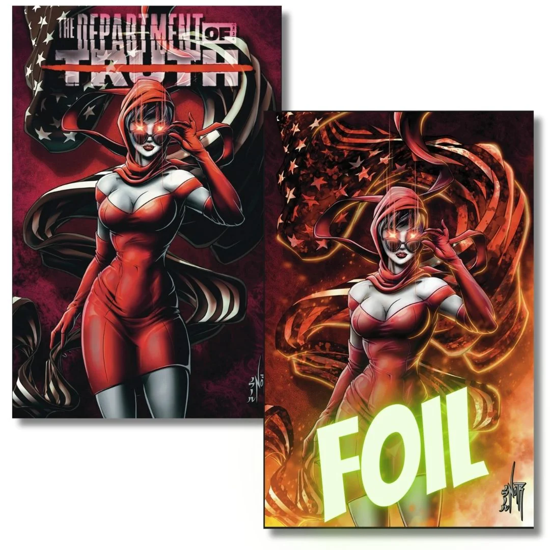 DEPARTMENT OF TRUTH #27 CONVENTION EXCLUSIVE FOIL & TRADE- NOIR LTD 500 - TYNION
