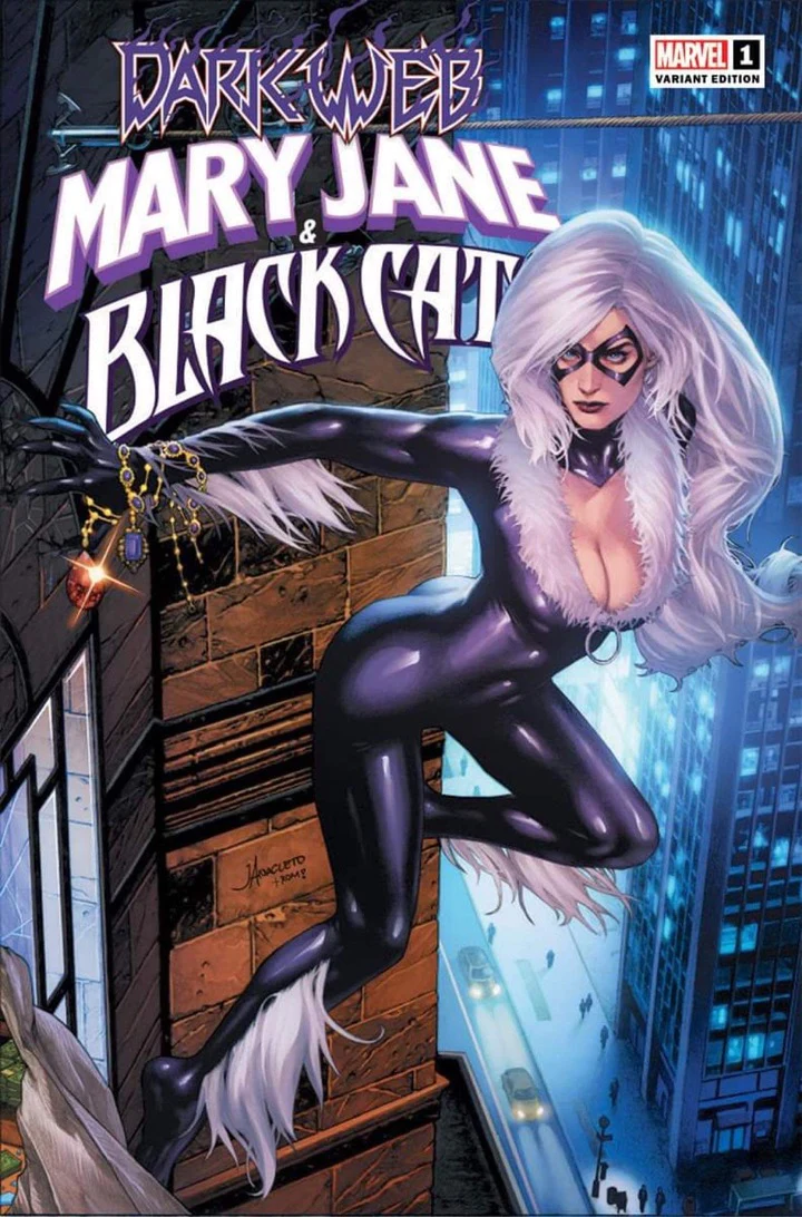 DARK WEB MARY JANE & BLACK CAT #1 EXCLUSIVE VIRGIN/TRADE - JAY ANACLETO