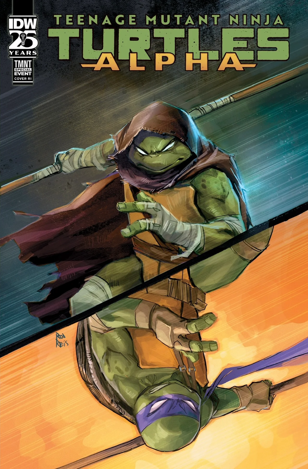 1:25 TEENAGE MUTANT NINJA TURTLES ALPHA #1 INCENTIVE TMNT - ROD REIS