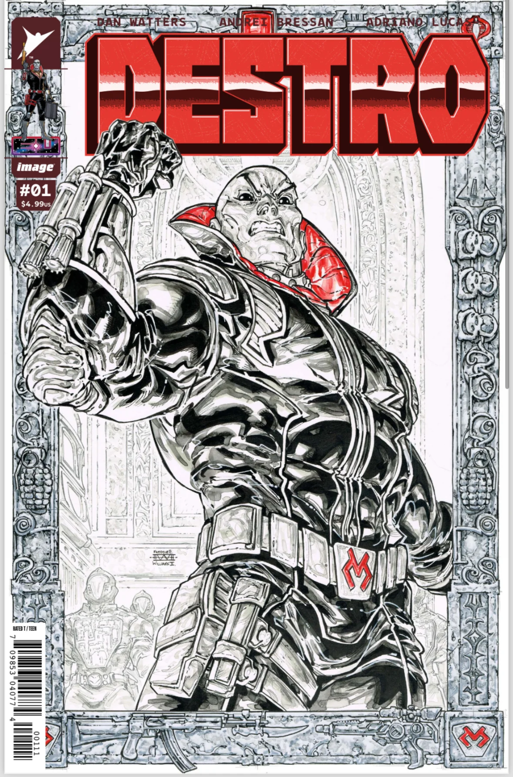 GI JOE DESTRO #1 EXCLUSIVE COLOR SPLASH - FREDDIE WILLIAMS