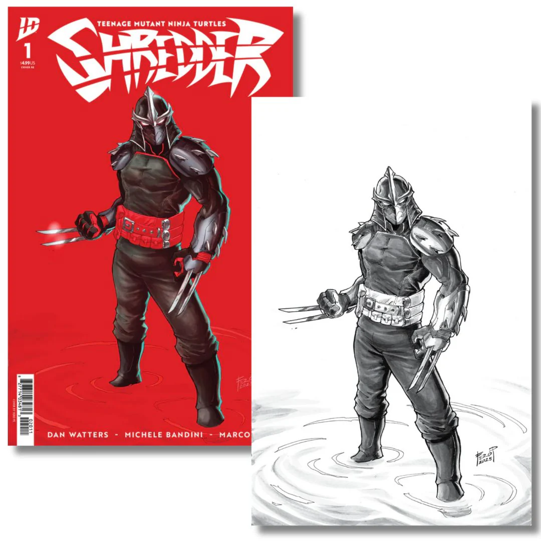 TEENAGE MUTANT NINJA TURTLES SHREDDER #1 EXCLUSIVE VIRGIN/TRADE  SET - FERO PE