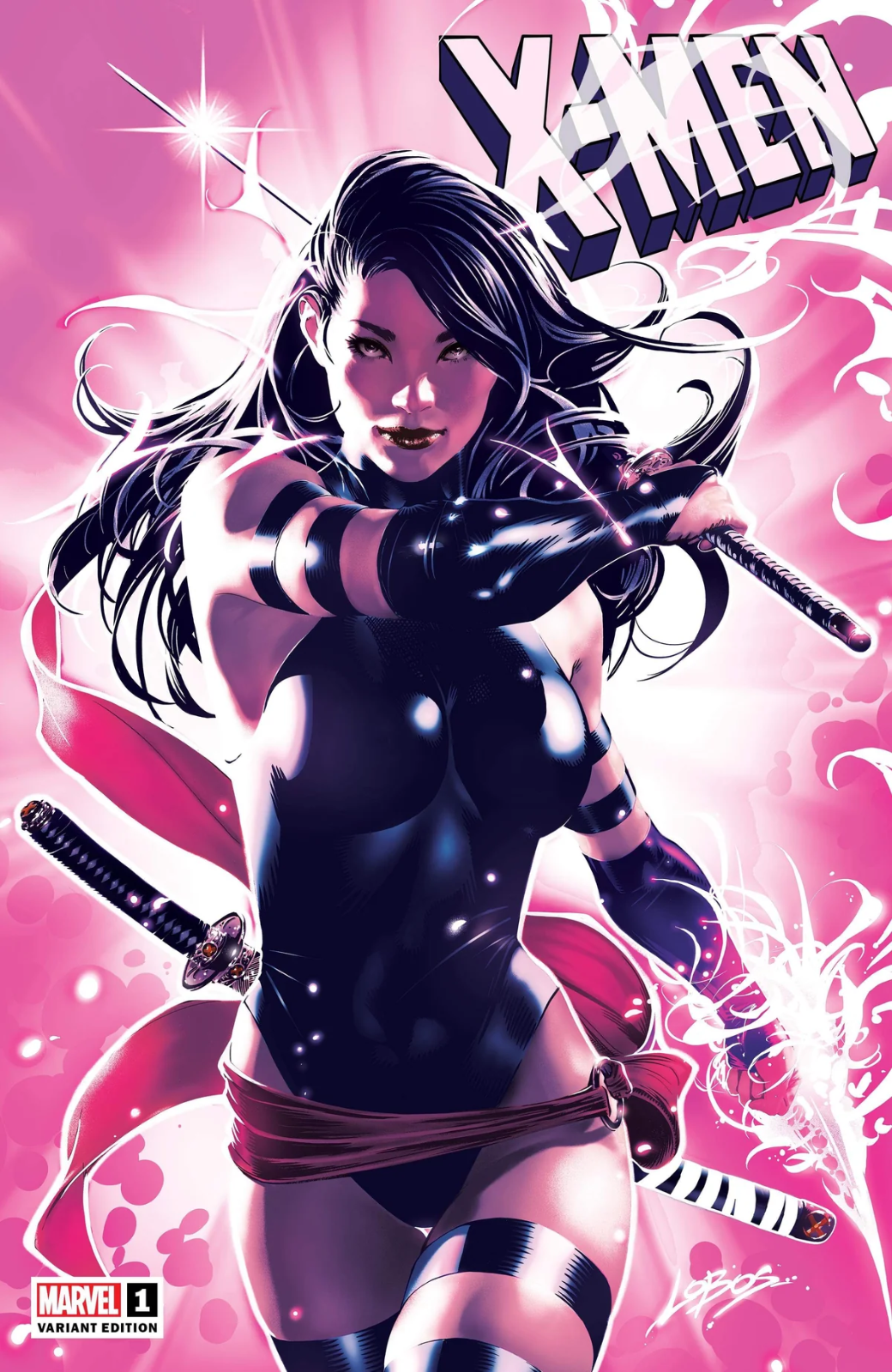 X-MEN #1 EXCLUSIVE TRADE - PSYLOCKE - LOBOS (2024)
