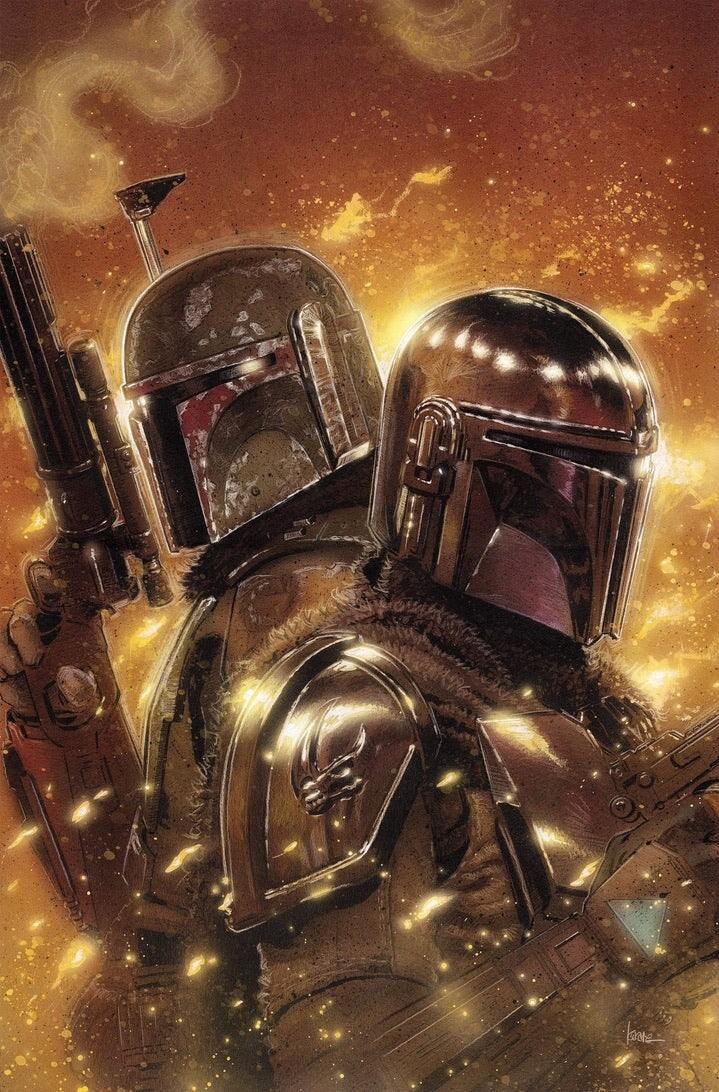 STAR WARS MANDALORIAN SEASON 2 #6 EXCLUSIVE VIRGIN/TRADE - ANDREWS - BOBA FETT