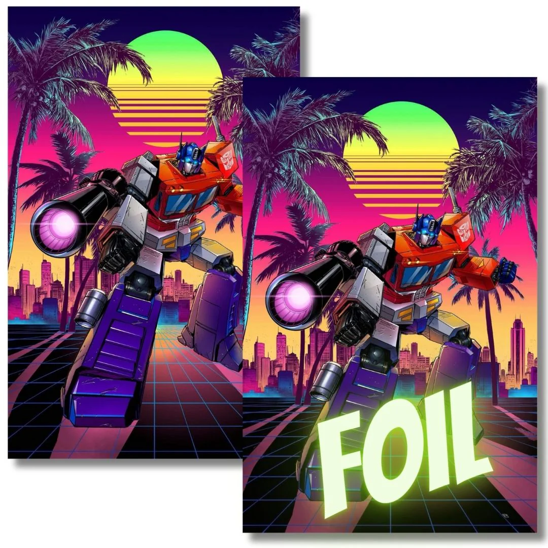 TRANSFORMERS #17 EXCLUSIVE FOIL/VIRGIN SET - 80s RETRO - RAYMOND GAY  LTD 750