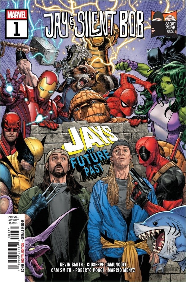 JAY & SILENT BOB #1 JAYS OF FUTURE PAST (2026) 4 COVER SET - SECRET STASH