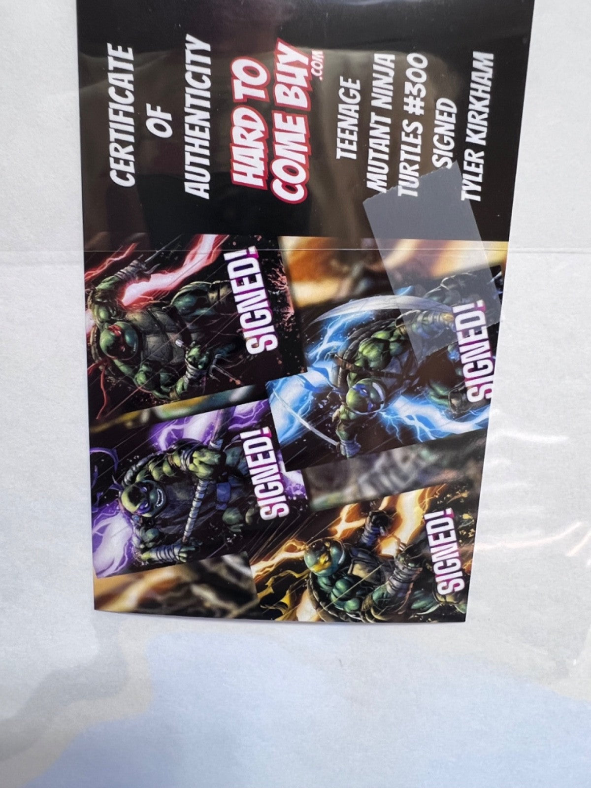 TMNT TEENAGE MUTANT NINJA TURTLES #300 SIGNED VIRGIN EXCLUSIVE LEO - KIRKHAM