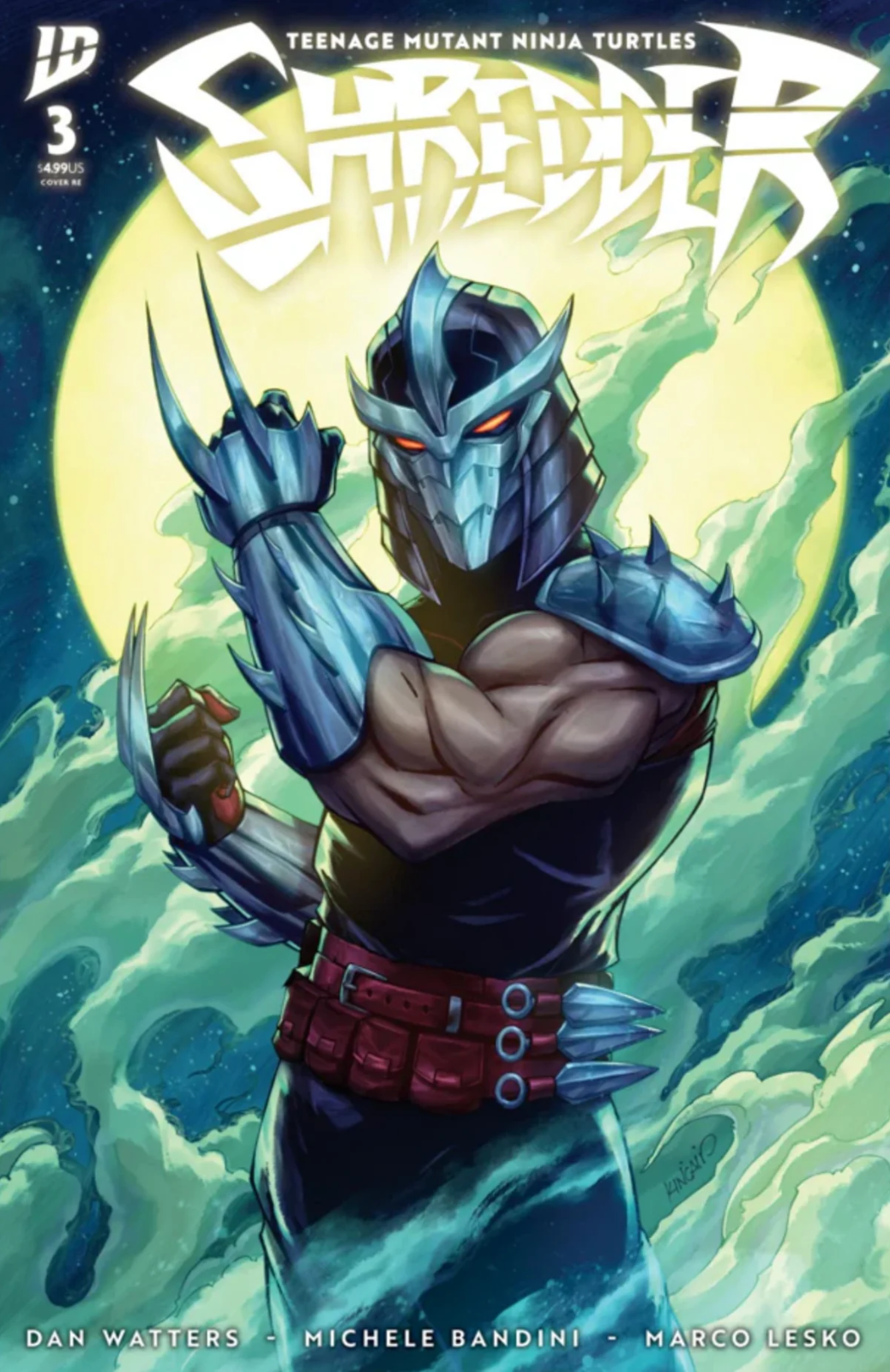 TMNT SHREDDER #3 VIRGIN FOIL & TRADE EXCLUSIVE - KINCAID  LTD 500