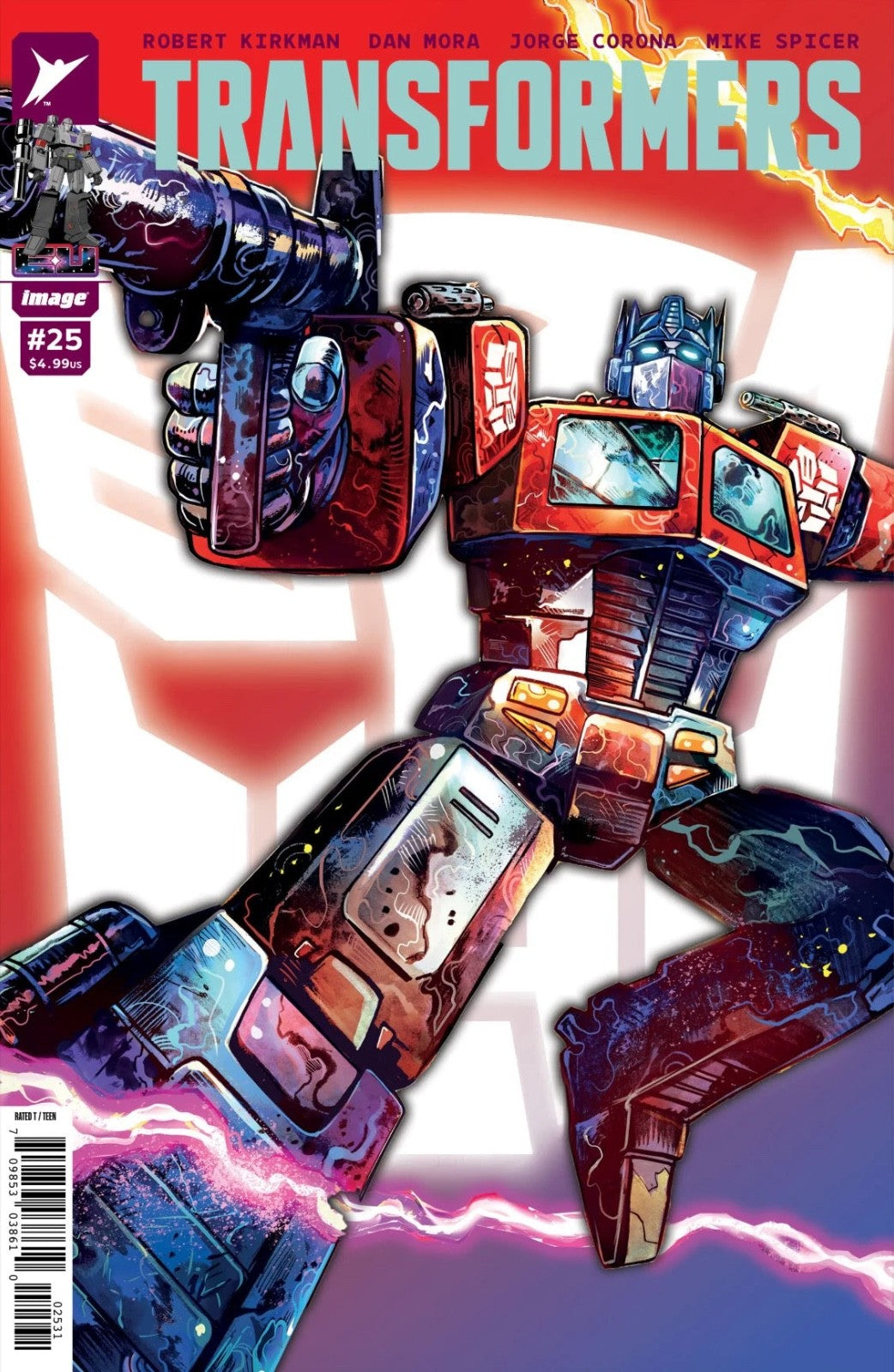 TRANSFORMERS #25 VIRGIN FOIL & TRADE EXCLUSIVE - RICCARDI - LTD 750
