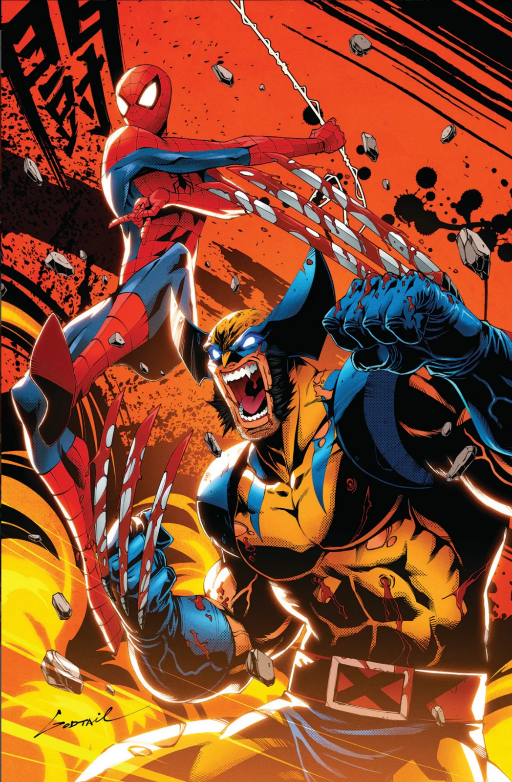 SPIDER-MAN & WOLVERINE #1  CONVENTION VIRGIN EXCLUSIVE - GODTAIL (2025)