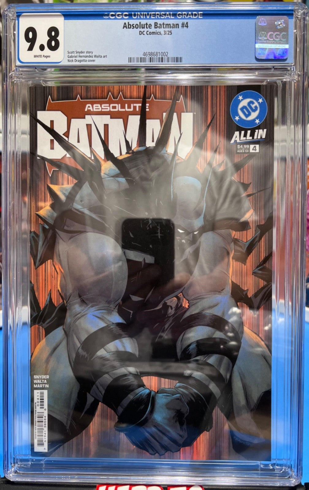 9.8 CGC ABSOLUTE BATMAN #4 COVER A 1st Printing SNYDER DRAGOTTA - ORIGIN