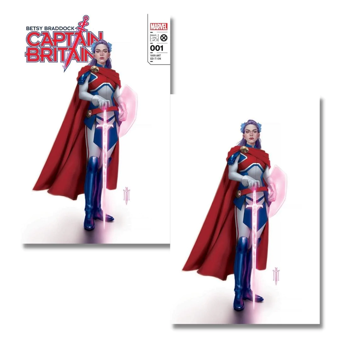 BETSY BRADDOCK CAPTAIN BRITAIN #1 EXCLUSIVE VIRGIN/TRADE - MERCADO - PSYLOCKE