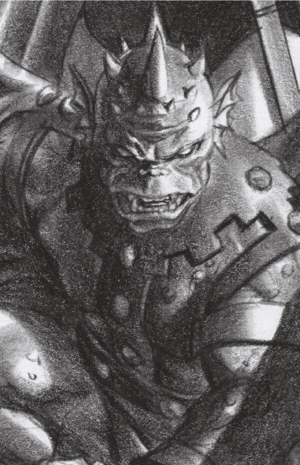 1:100 ALEX ROSS TIMELESS VIRGIN INCENTIVE B&W - GARGOYLE - INCREDIBLE HULK 25