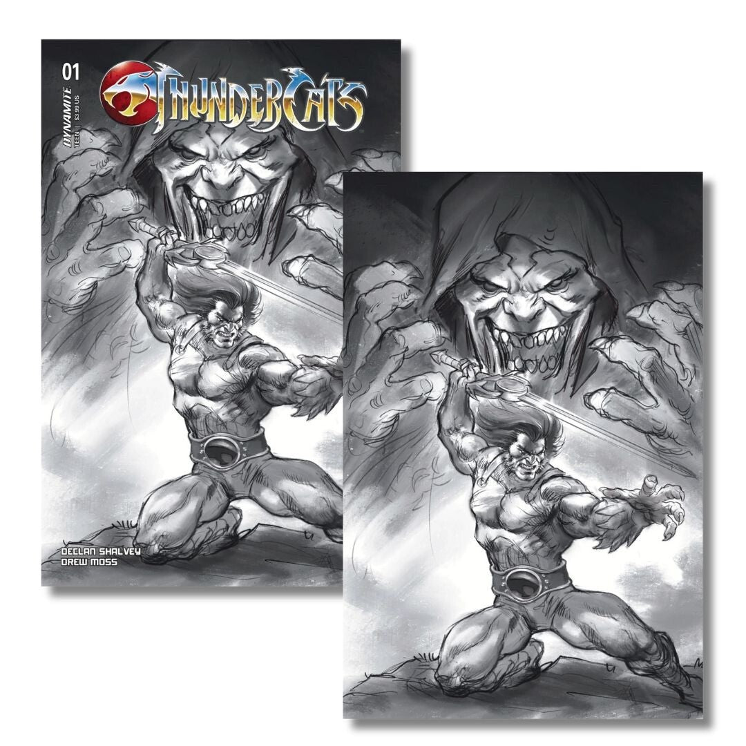THUNDERCATS #1 PARRILLO 1:15 SKETCH & 1:25 VIRGIN SKETCH - INCENTIVE SET