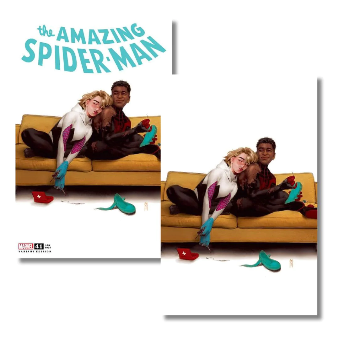 AMAZING SPIDER-MAN #41 EXCLUSIVE VIRGIN/TRADE - GWEN & MILES HOMAGE - MERCADO