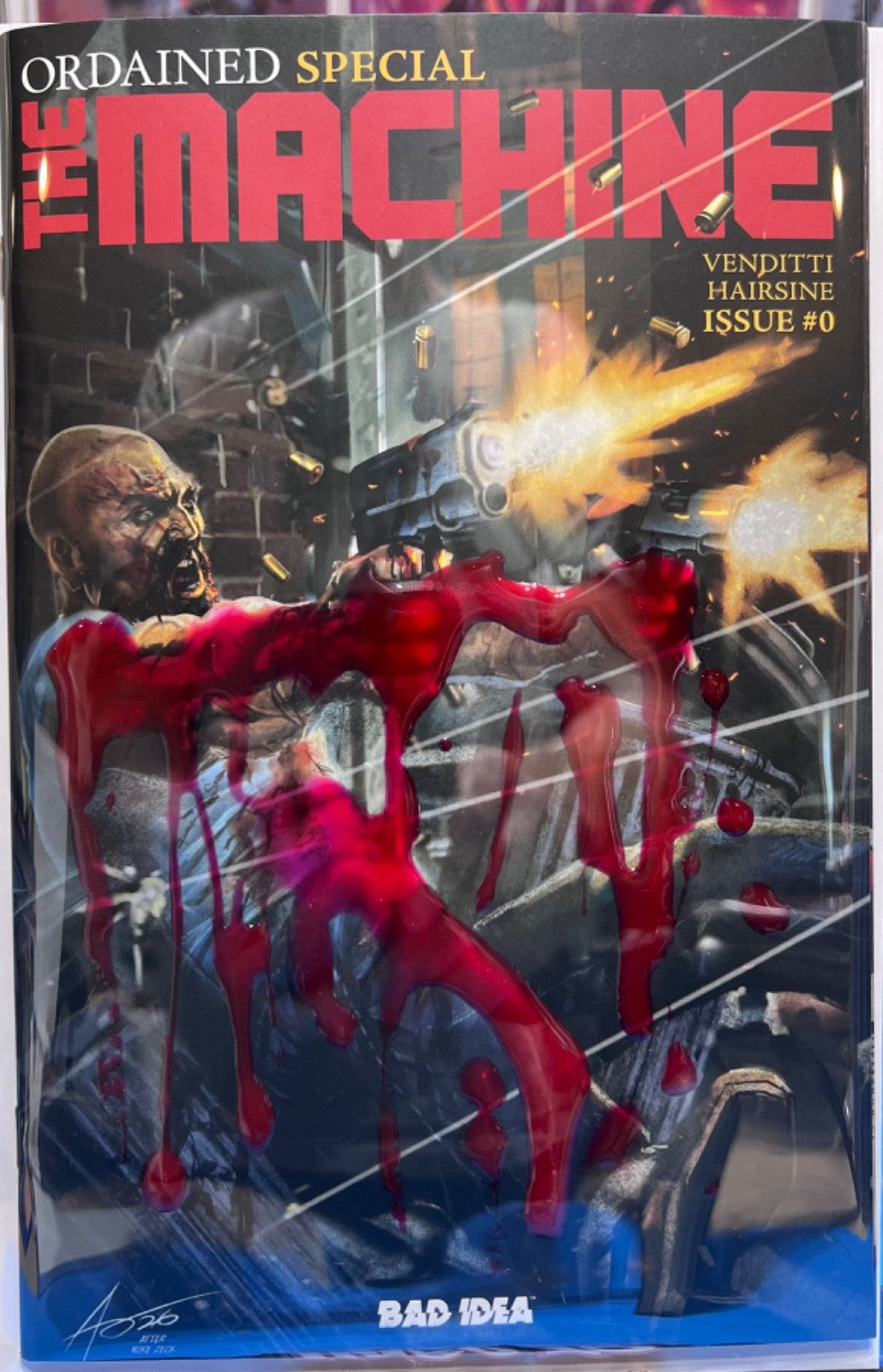 ORDAINED THE MACHINE #0 EXCLUSIVE "RAISED MOVIE BLOOD" EDITION LTD 100 PUNISHER
