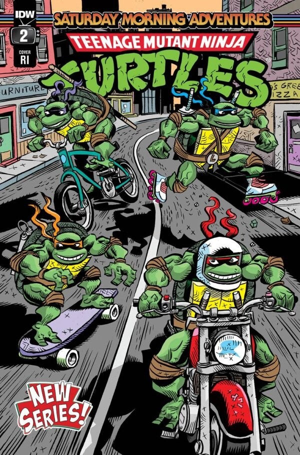 TEENAGE MUTANT NINJA TURTLES SATURDAY MORNING #2 VIRGIN RATIO SET 1:10 & 1:25