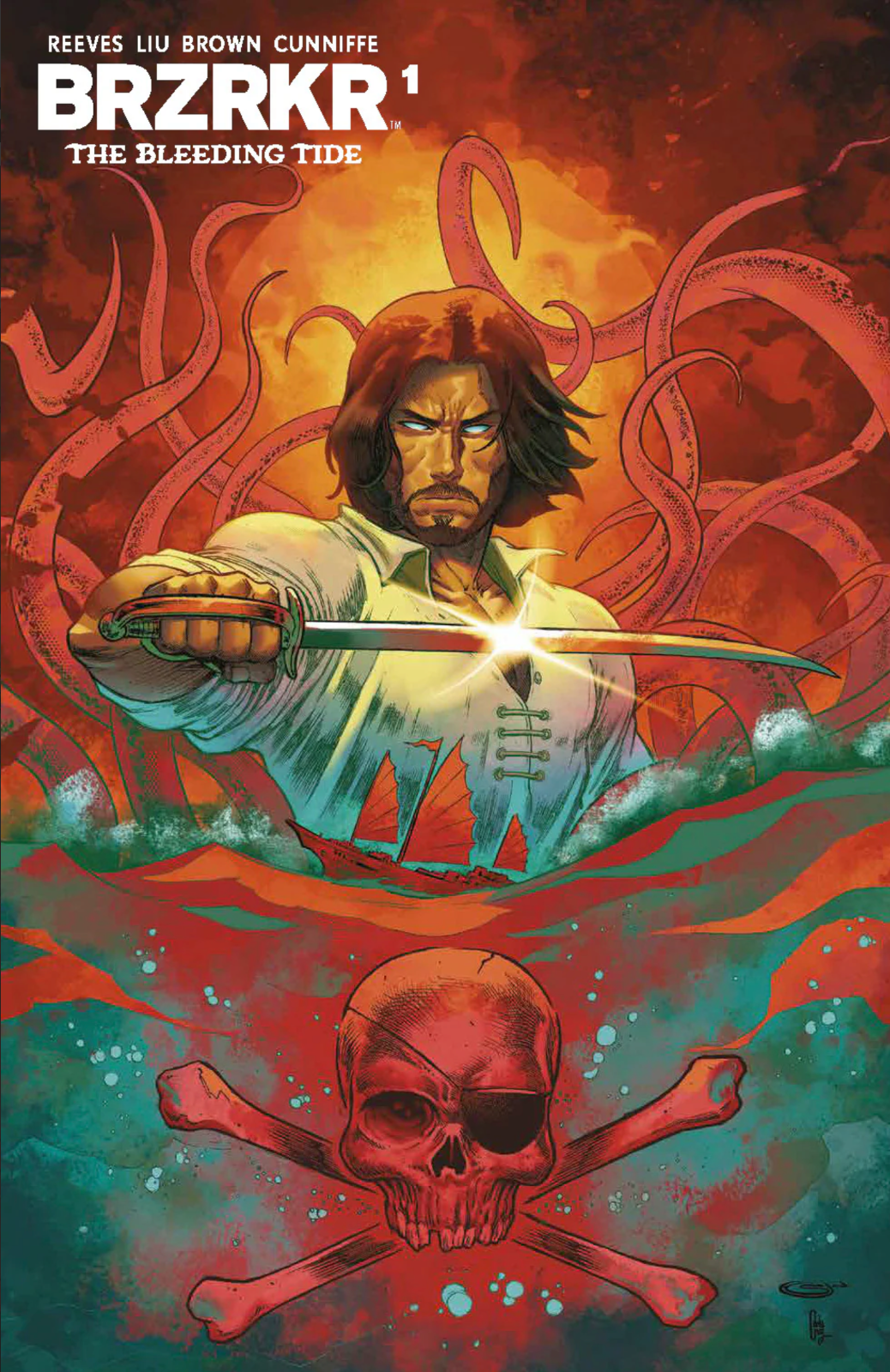 BRZRKR BLEEDING TIDE #1  EXCLUSIVE - SHAH  LTD 500 KEANU