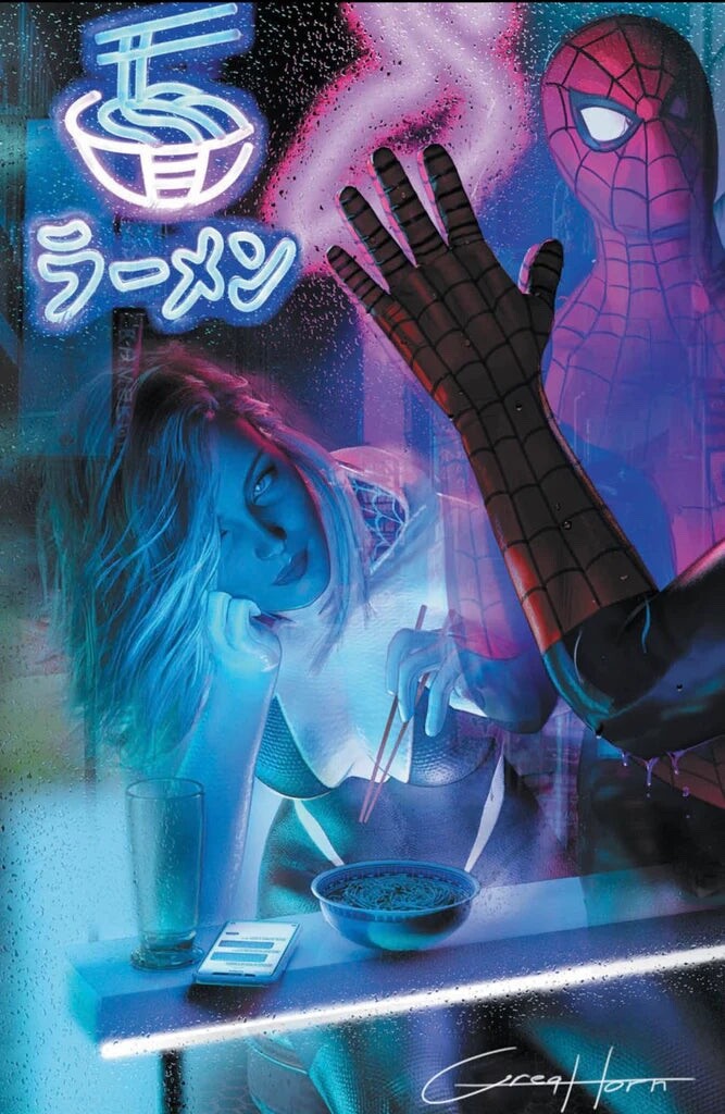 SPIDER-GWEN GHOST-SPIDER #1 EXCLUSIVE VIRGIN/TRADE -  GREG HORN - LTD 1K