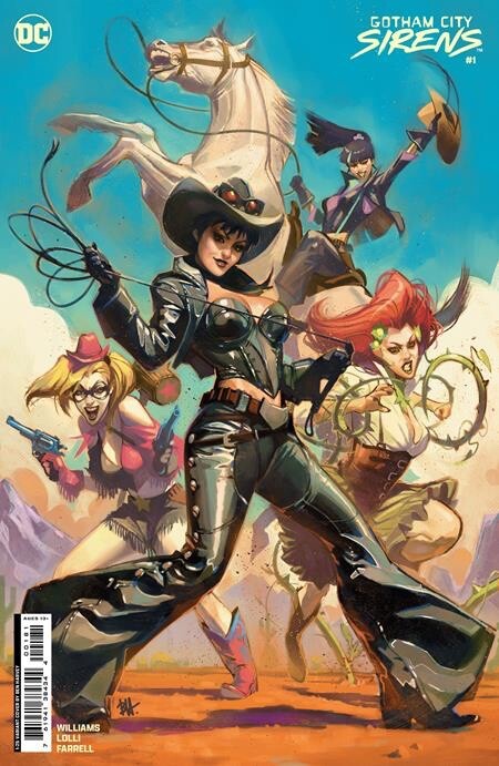 GOTHAM CITY SIRENS #1 RATIO 1:25 - HARLEY CATWOMAN POISON - BEN HARVEY