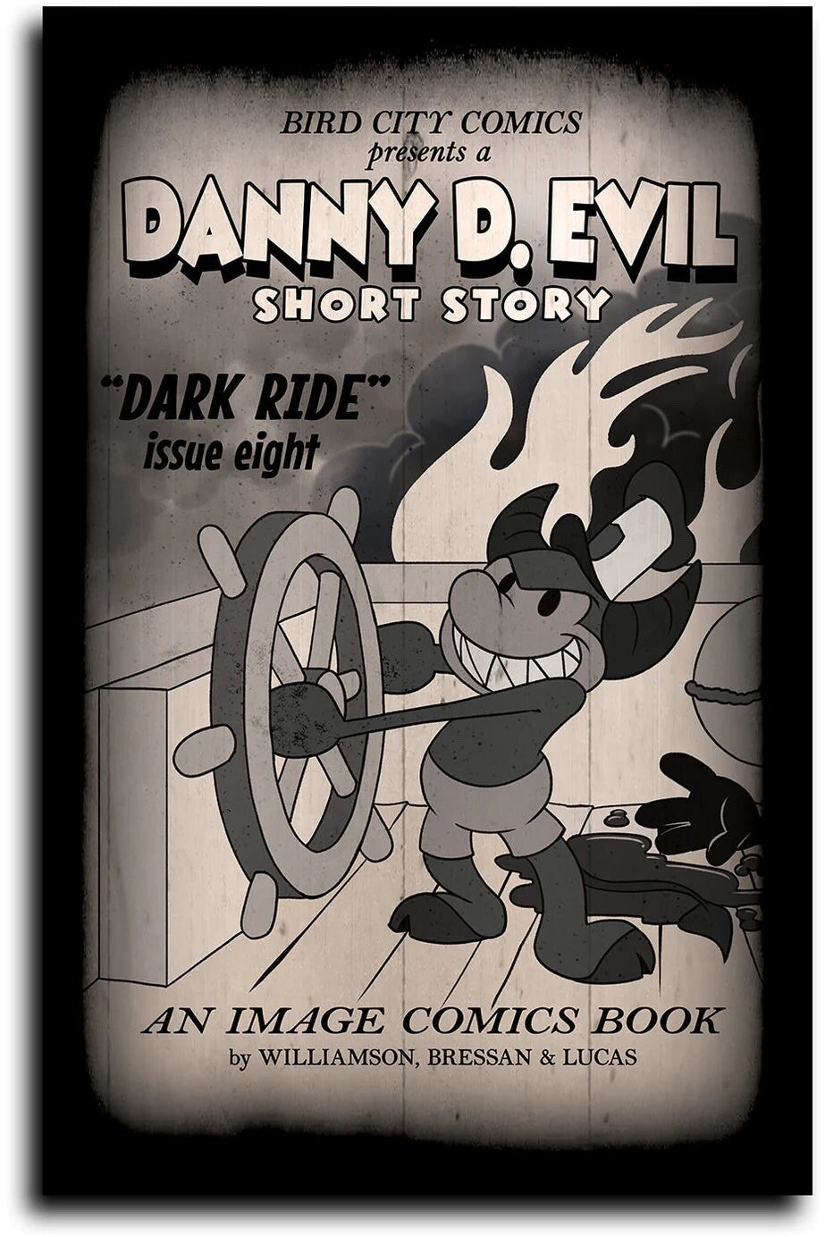 DARK RIDE #8 EXCLUSIVE - TRISH FORSTNER -  MICKEY MOUSE STEAMBOAT WILLIE HOMAGE