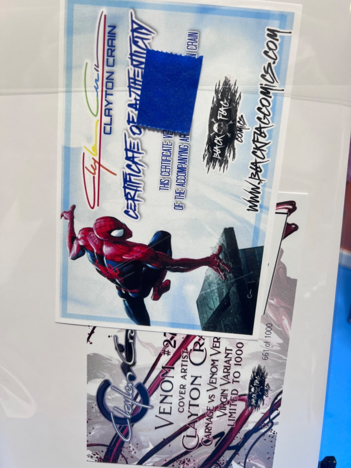 VENOM #27 (2020) SIGNED CLAYTON CRAIN VIRGIN EXCLUSIVE COA - 1ST CODEX