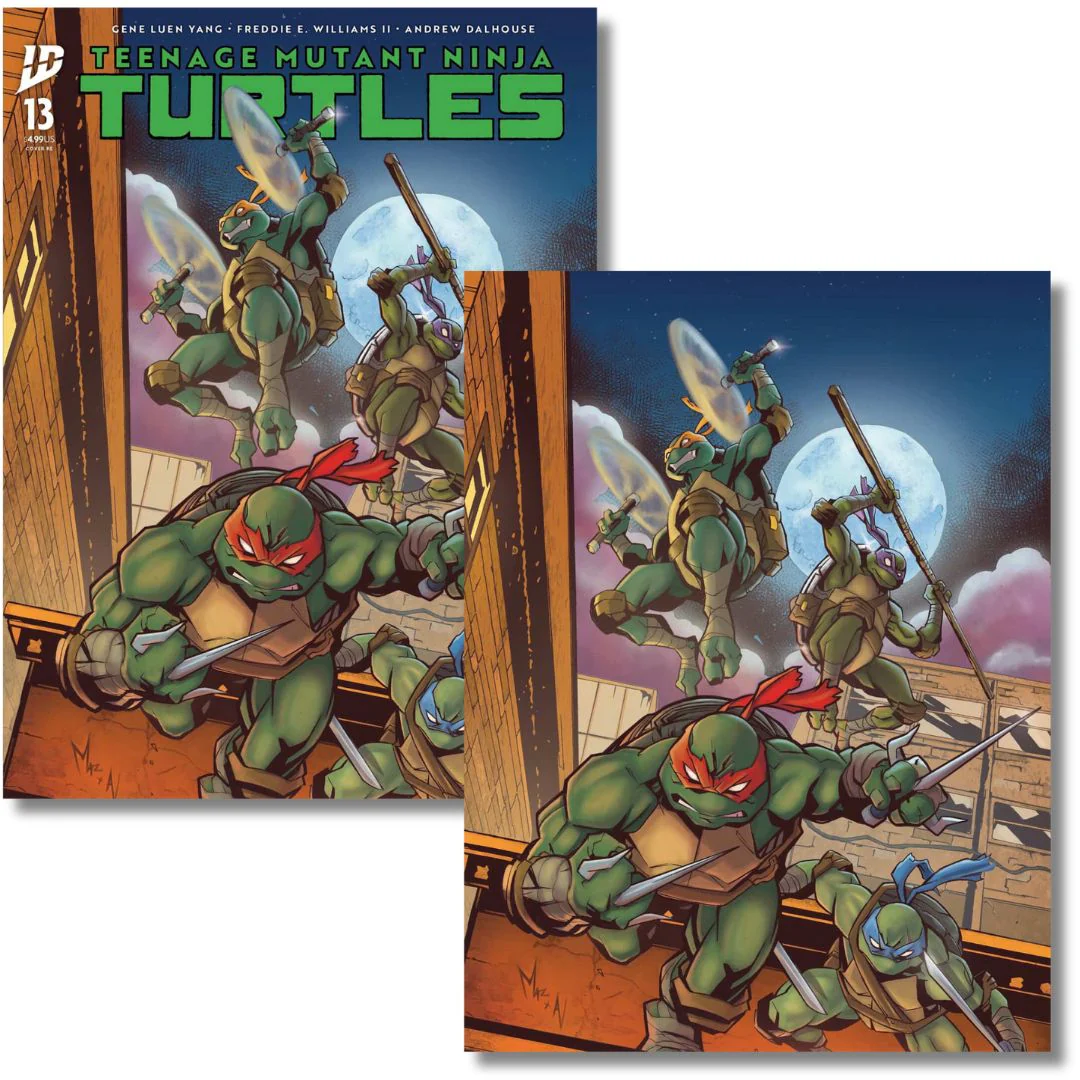 TEENAGE MUTANT NINJA TURTLES #13 (2025) EXCLUSIVE VIRGIN & TRADE SET - 1ST APP