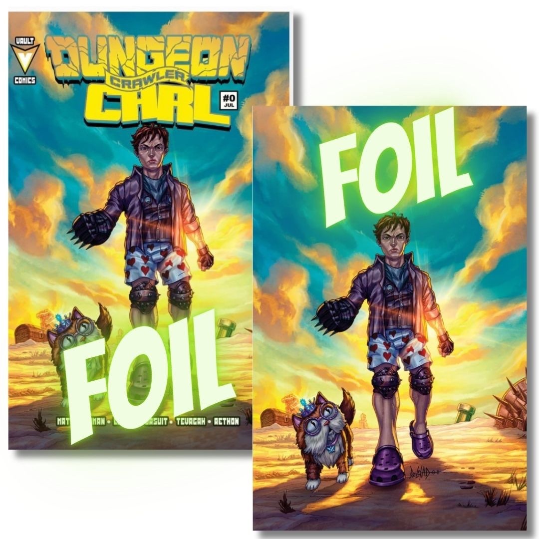 DUNGEON CRAWLER CARL #0 EXCLUSIVE FOIL DELGADO SET - FALLOUT HOMAGE  LTD 100