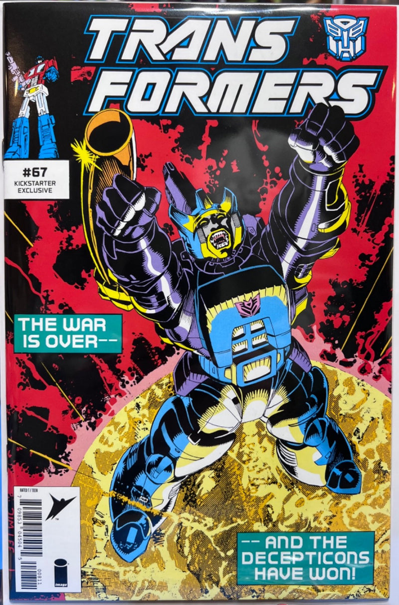 TRANSFORMERS KICKSTARTER EXCLUSIVE #67 TRADE & B&W ICONIC JIM LEE COVER