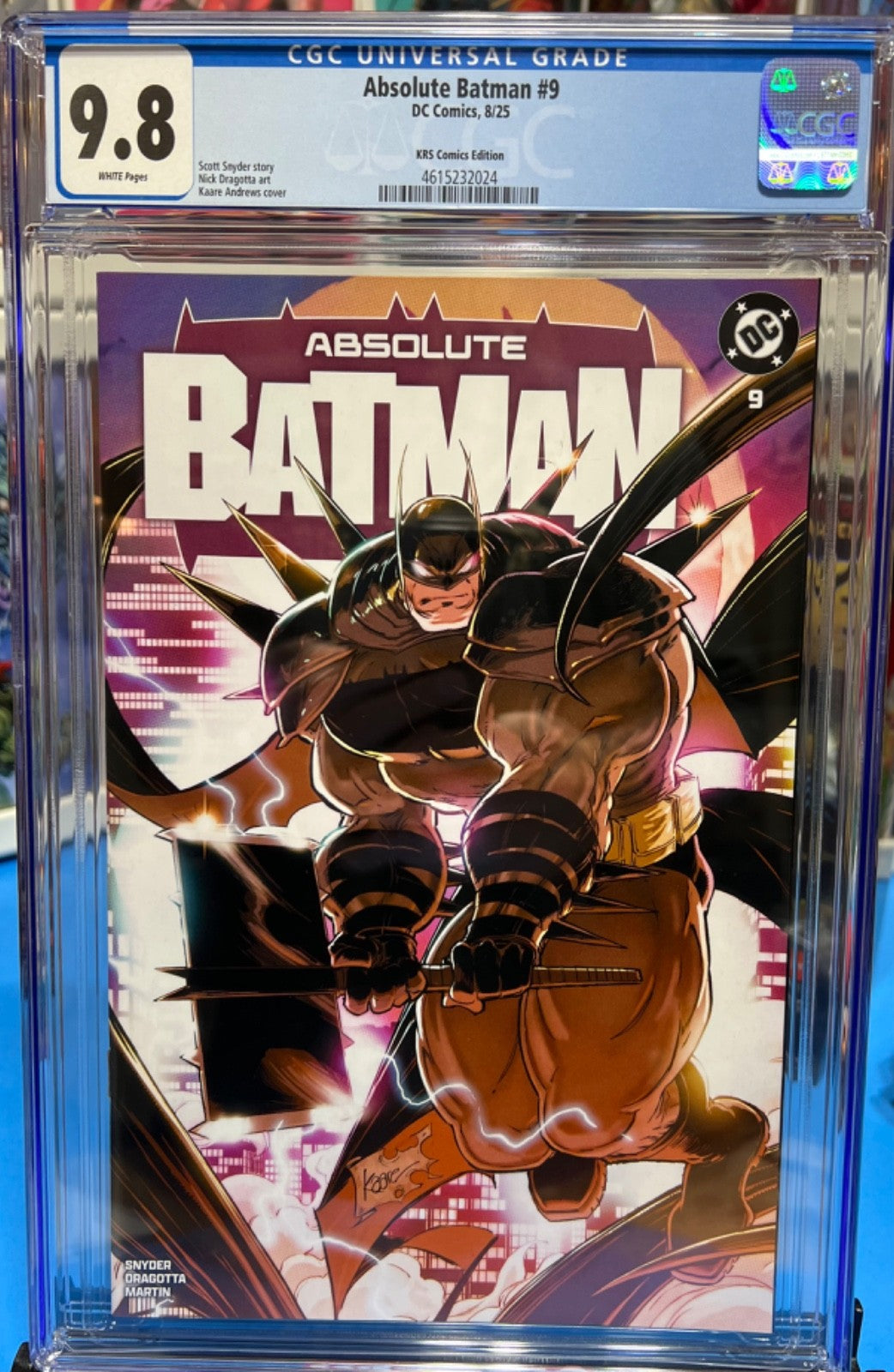 9.8 CGC ABSOLUTE BATMAN #9 EXCLUSIVE 1ST PRINT 1ST APP BANE - KAARE ANDREWS