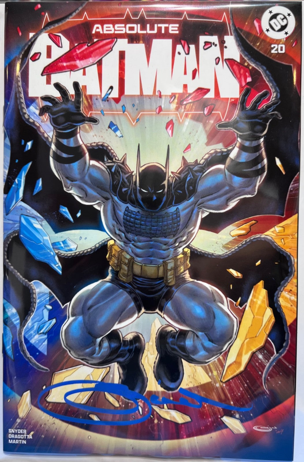 ABSOLUTE BATMAN #20 SIGNED EXCLUSIVE - SHAH  CoA - 1ST ROBINS