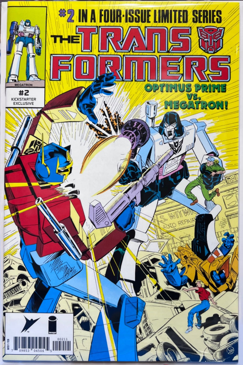 TRANSFORMERS KICKSTARTER EXCLUSIVE #2 TRADE & B&W ICONIC COVER