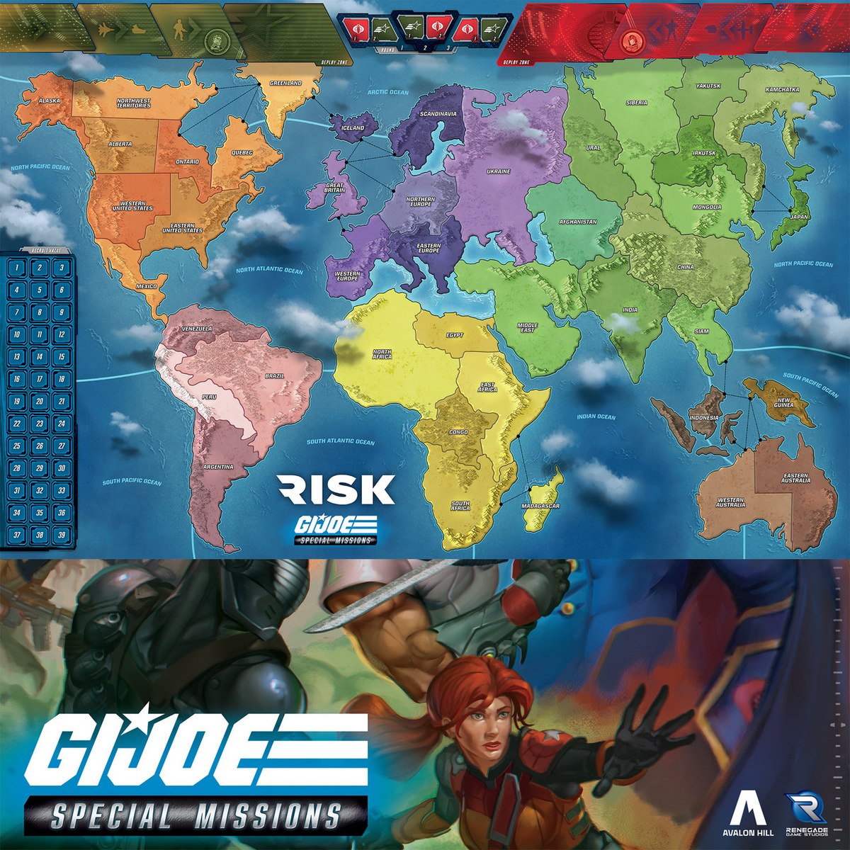 GI JOE RISK SPECIAL MISSIONS KICKSTARTER EXCLUSIVE with BONUS PACK - SEALED