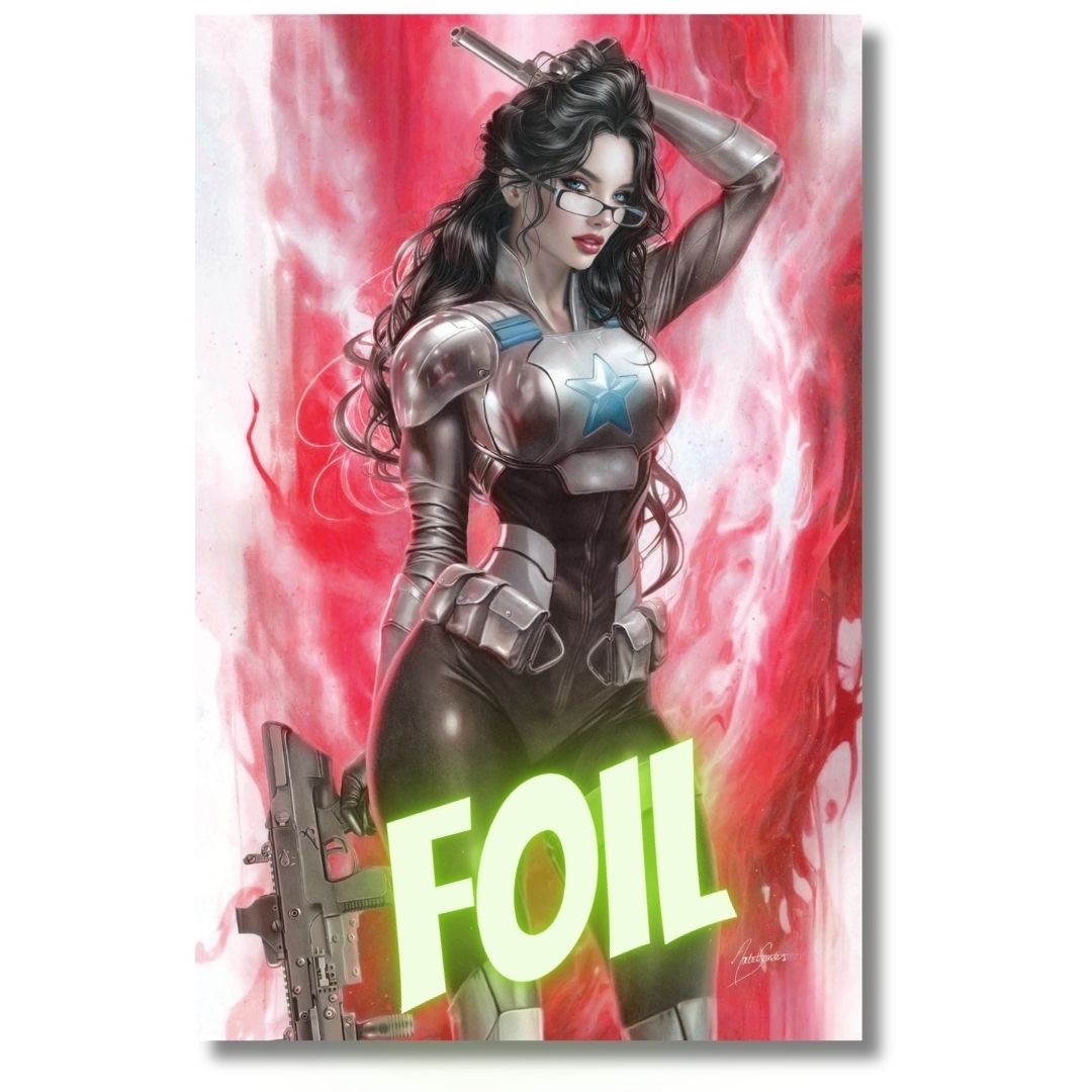 GI JOE #1 NYCC RED FOIL VIRGIN EXCLUSIVE - NATALI SANDERS - BARONESS