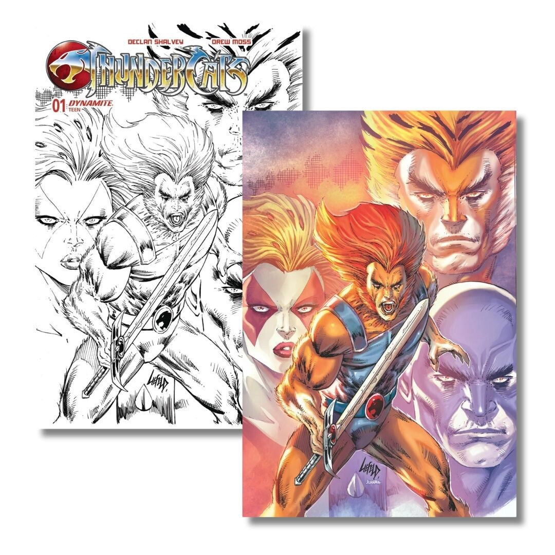 THUNDERCATS #1 LIEFELD 1:10 SKETCH & 1:15 VIRGIN - INCENTIVE SET
