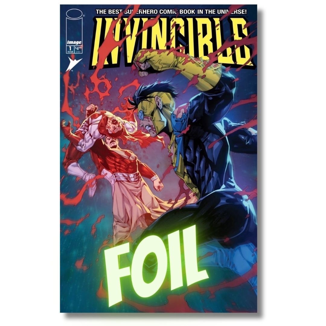 INVINCIBLE #1 FOIL MEGACOEXCLUSIVE FACSIMILE - CHANG (2026)  OMNI-MAN VS THRAGG