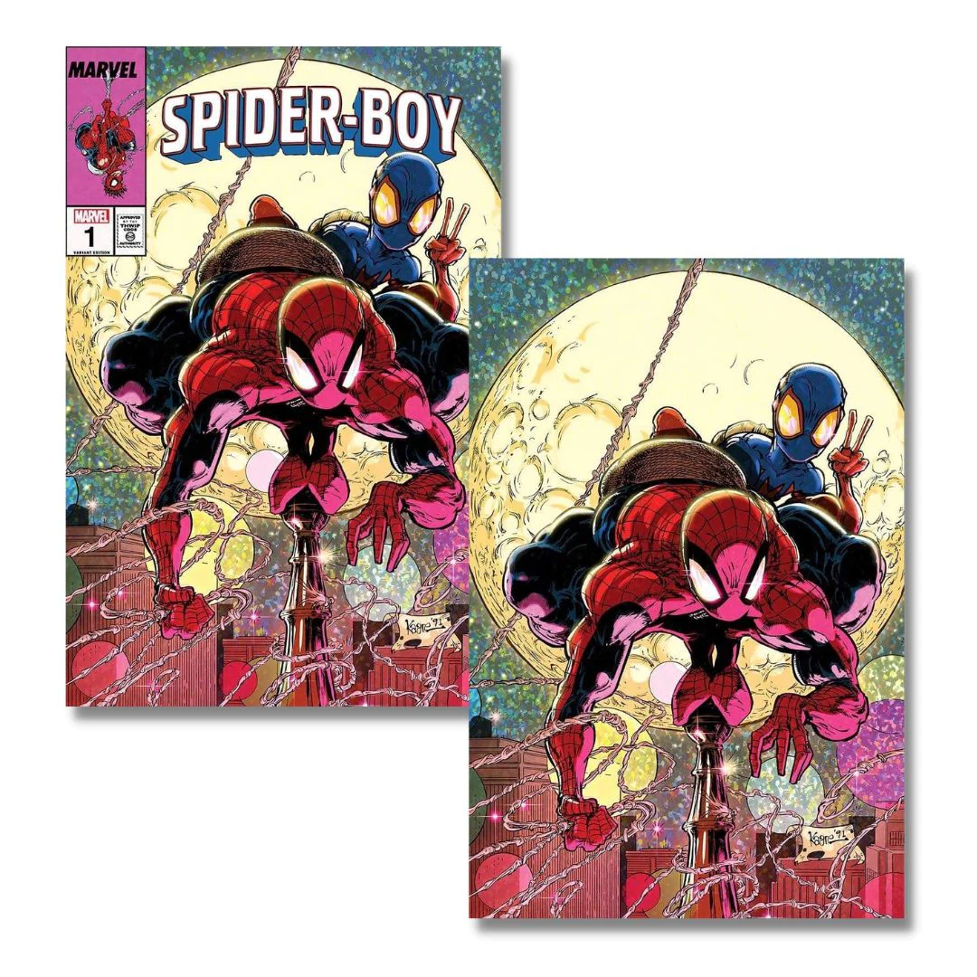 SPIDER-BOY #1 EXCLUSIVE VIRGIN/TRADE - KAARE ANDREWS 90s RETRO - 1ST ONGOING